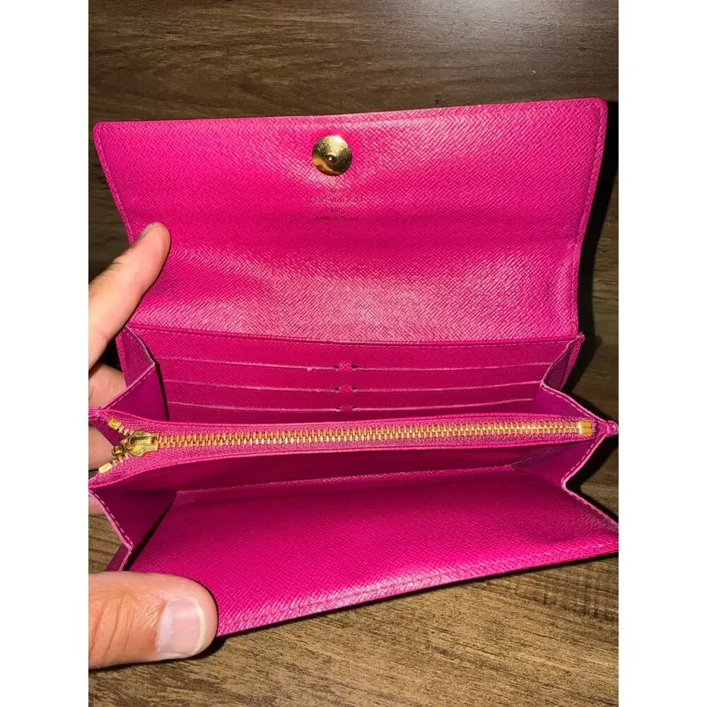 Louis Vuitton Murakami Monogram Multicolore Sarah Wallet Blanc/Grenade with box